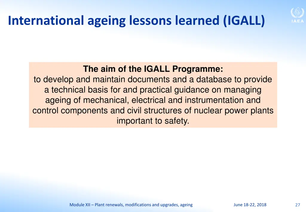 international ageing lessons learned igall