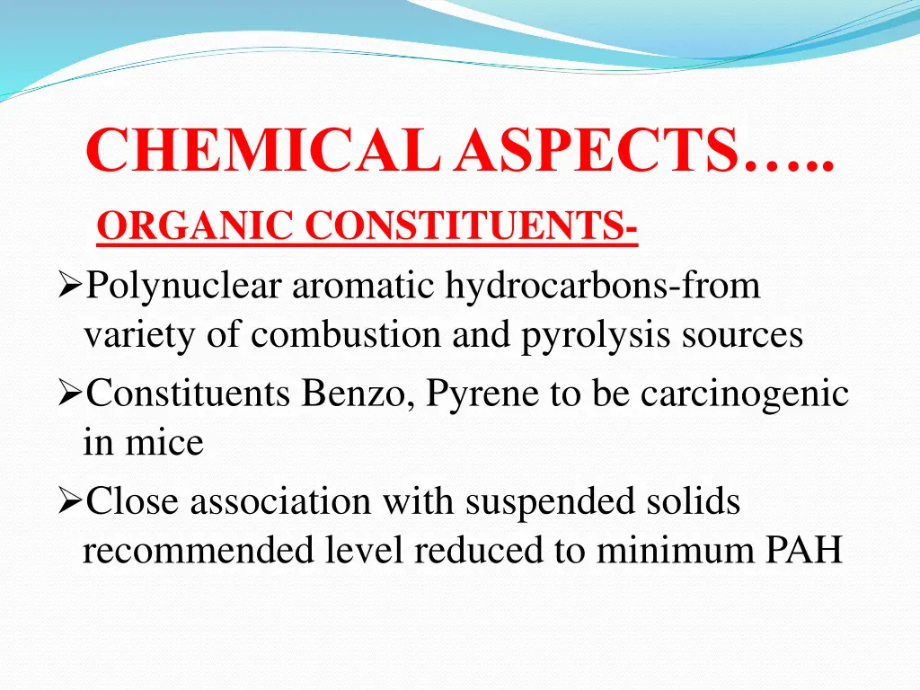 chemical aspects organic constituents polynuclear