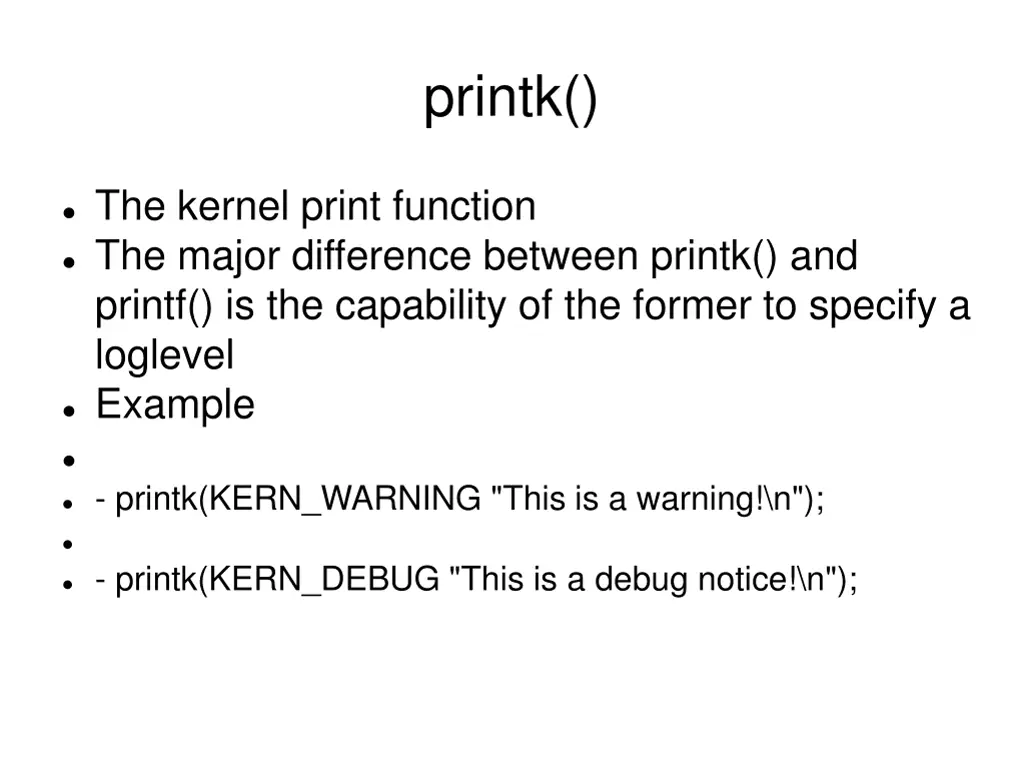printk
