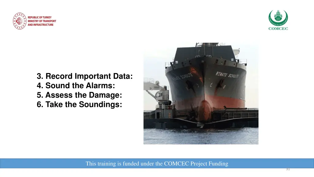 3 record important data 4 sound the alarms