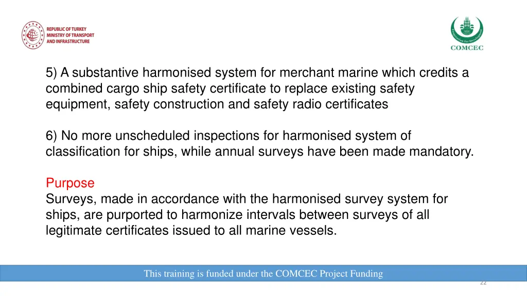 5 a substantive harmonised system for merchant