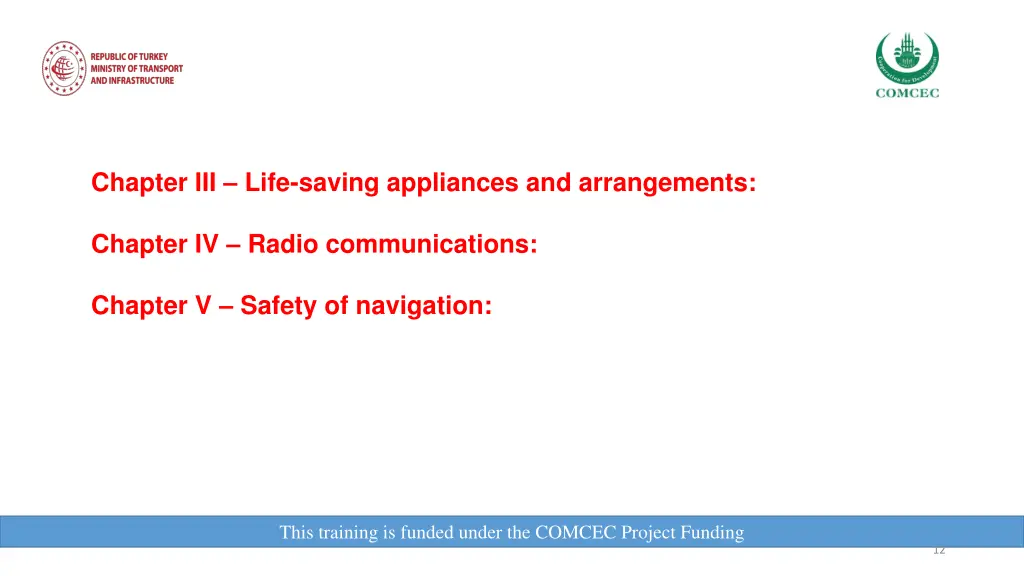 chapter iii life saving appliances