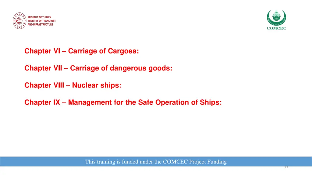 chapter vi carriage of cargoes