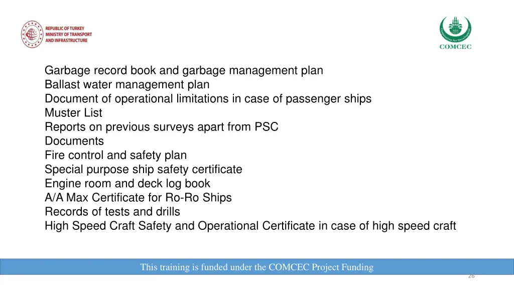garbage record book and garbage management plan