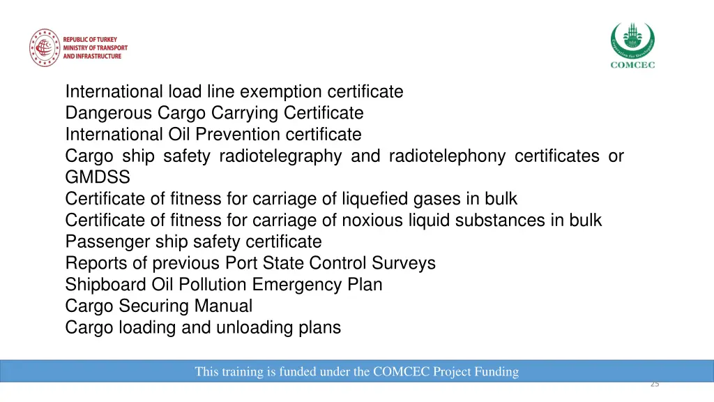 international load line exemption certificate