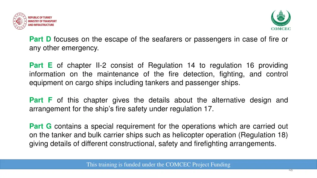 part d focuses on the escape of the seafarers