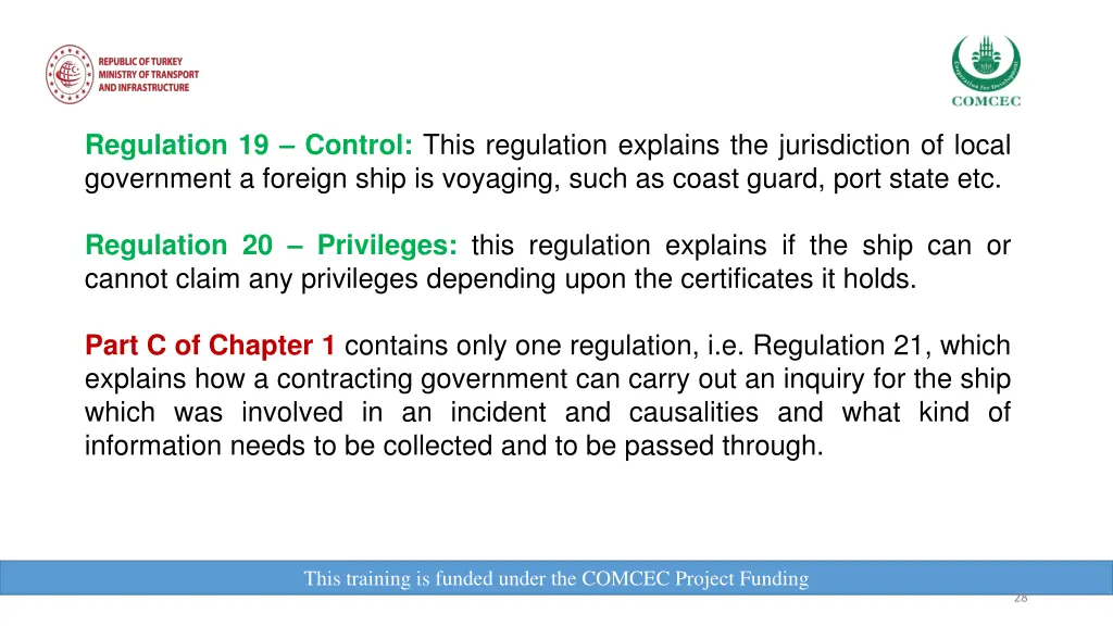 regulation 19 control this regulation explains