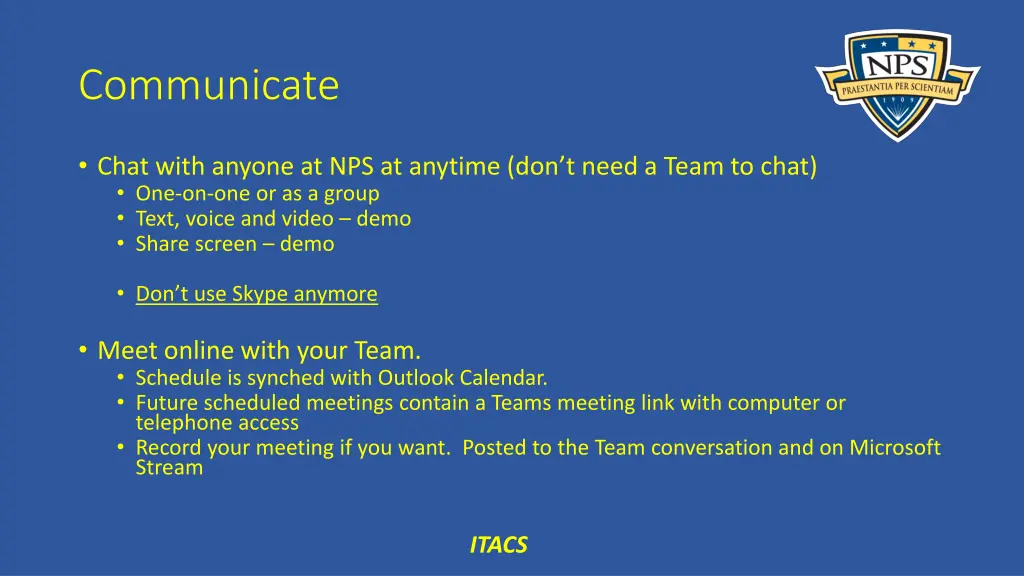 communicate