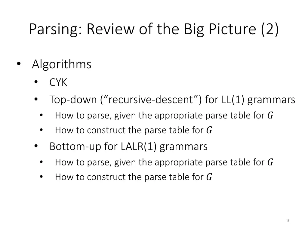 parsing review of the big picture 2