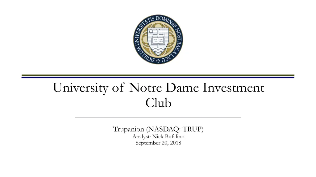 university of notre dame investment club
