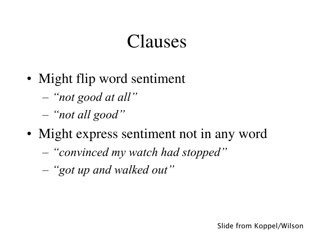 clauses