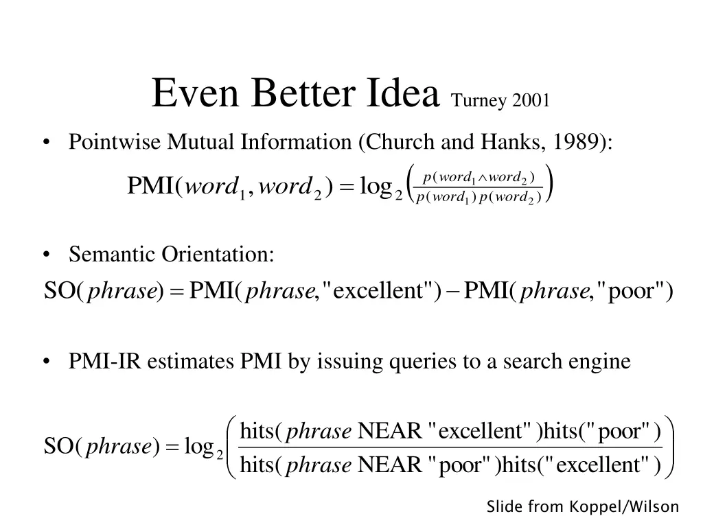 even better idea turney 2001 2