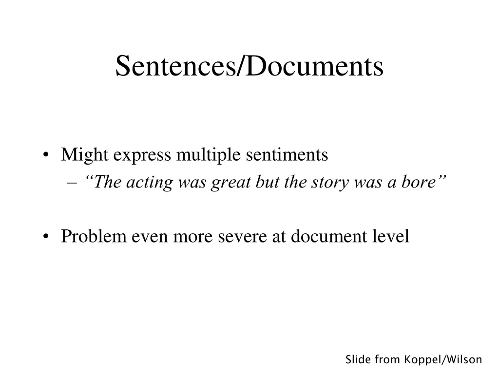 sentences documents