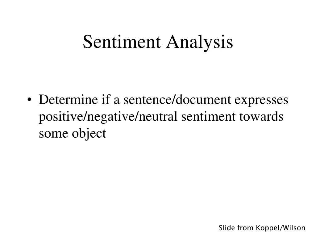 sentiment analysis