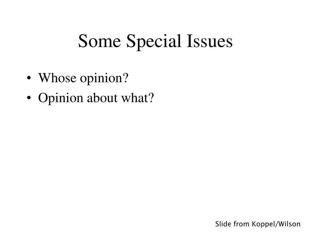 some special issues 1