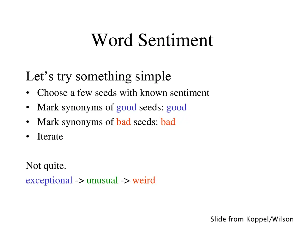 word sentiment 1