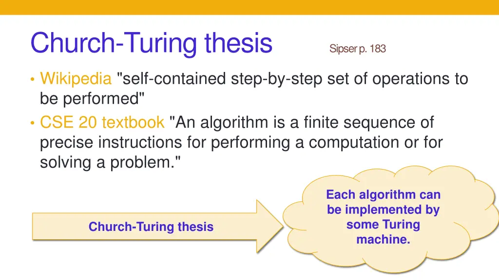 church turing thesis