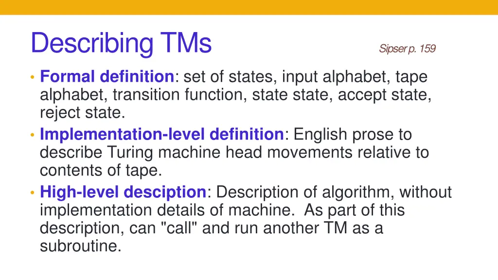 describing tms