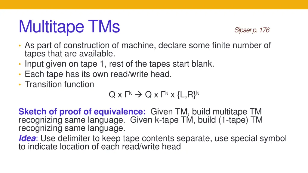 multitape tms