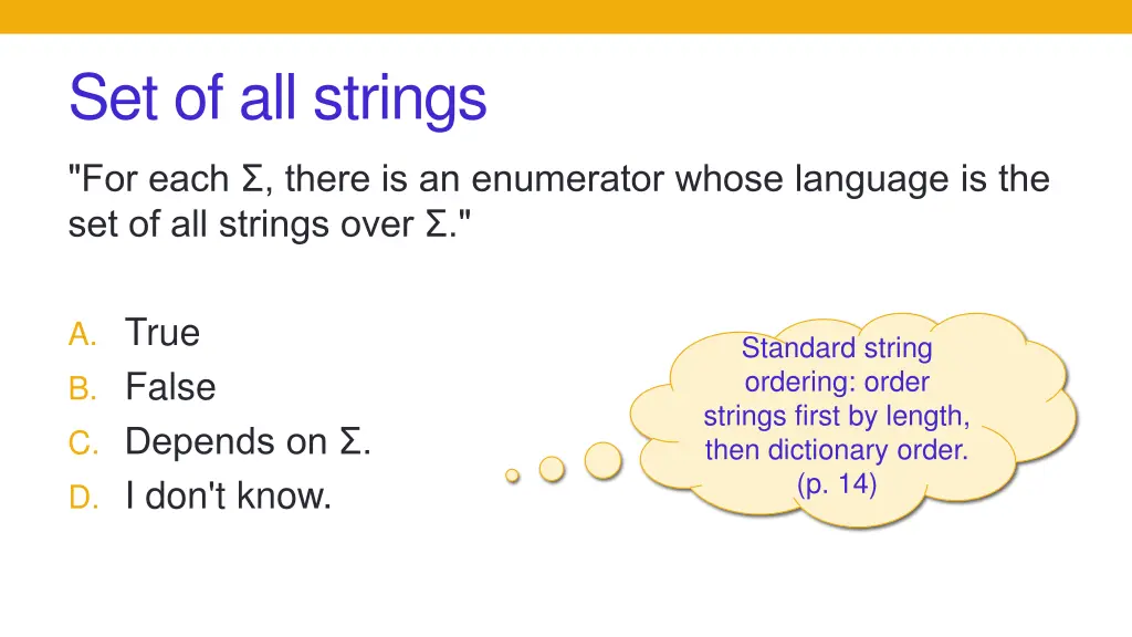 set of all strings 1