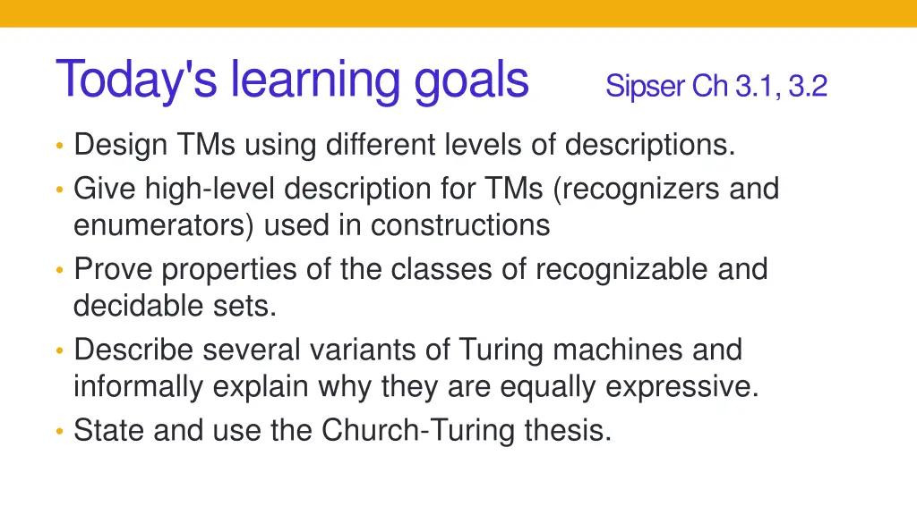 today s learning goals