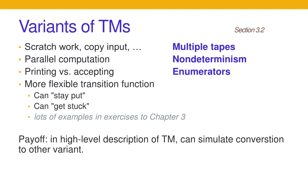 variants of tms