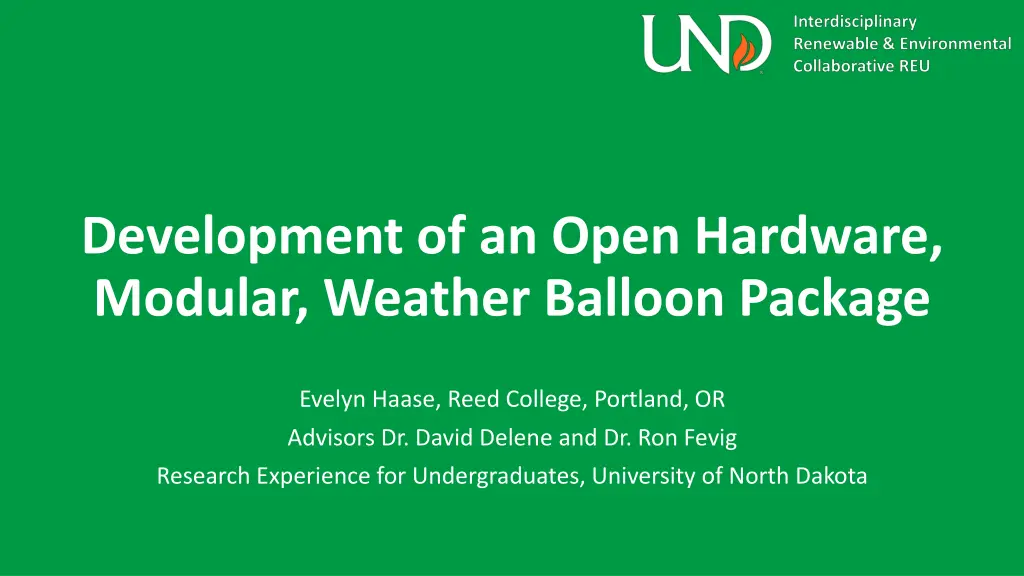 development of an open hardware modular weather