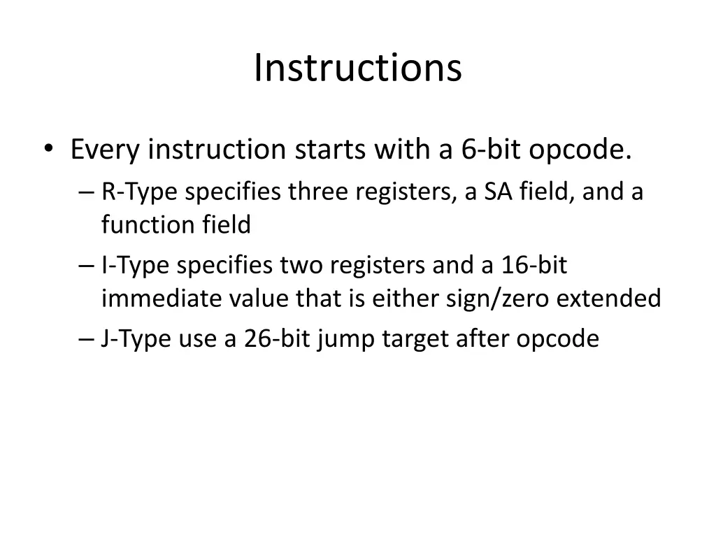 instructions