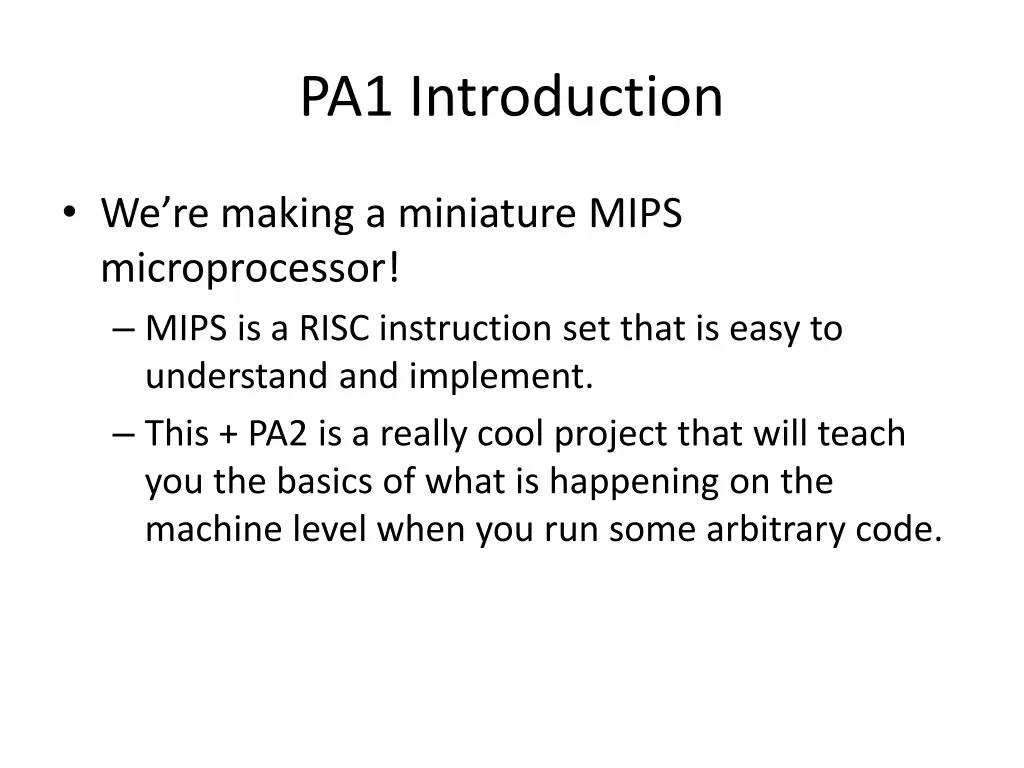 pa1 introduction 1