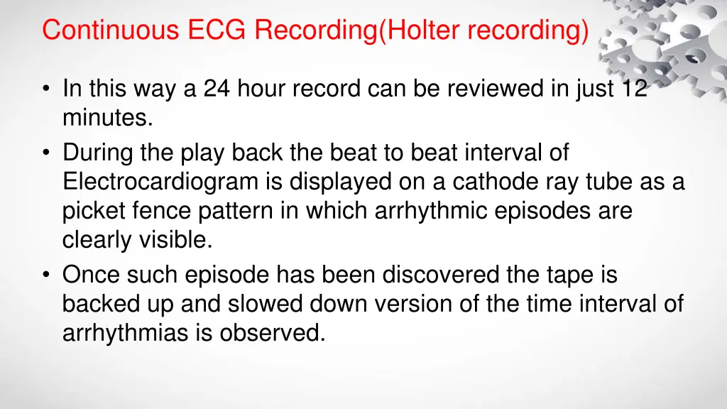 continuous ecg recording holter recording 2