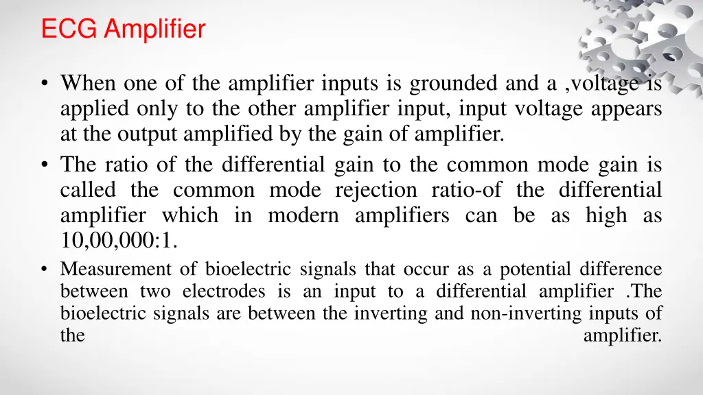 ecg amplifier 2