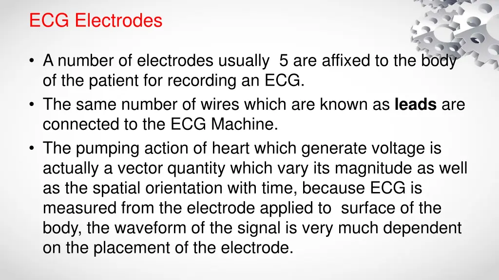 ecg electrodes