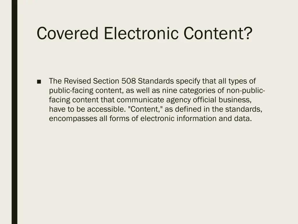covered electronic content