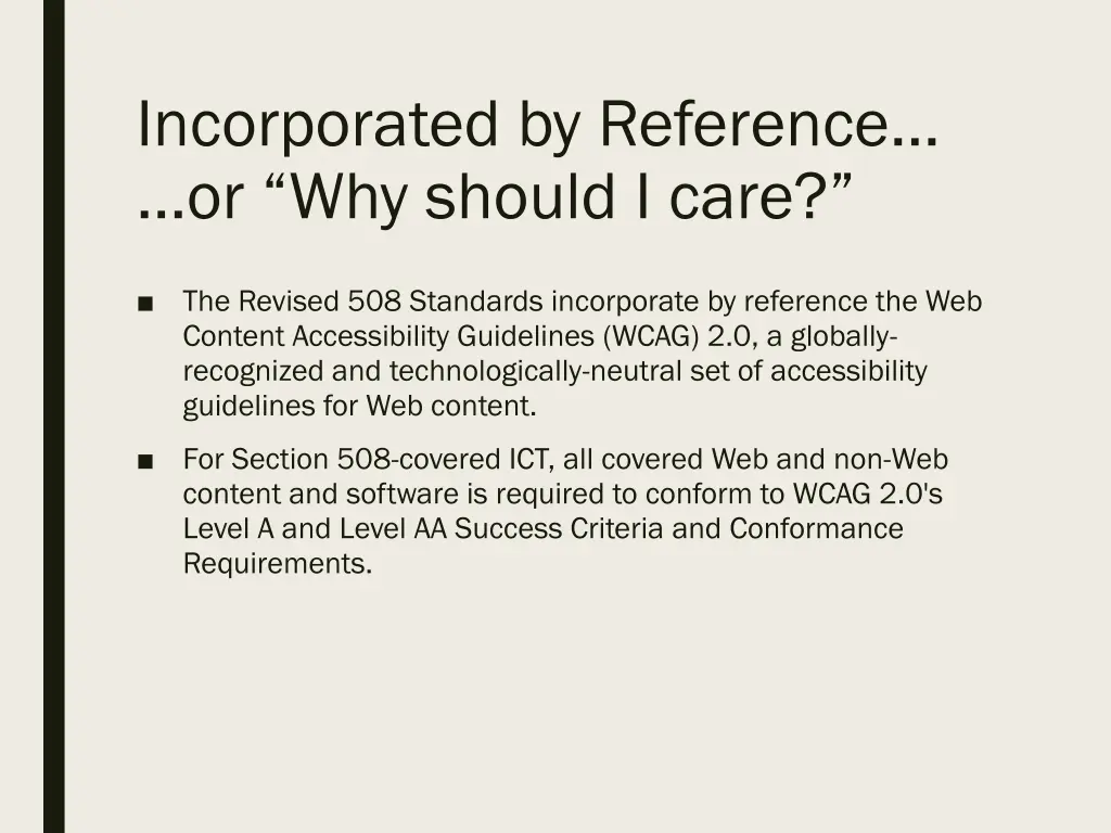 incorporated by reference or why should i care