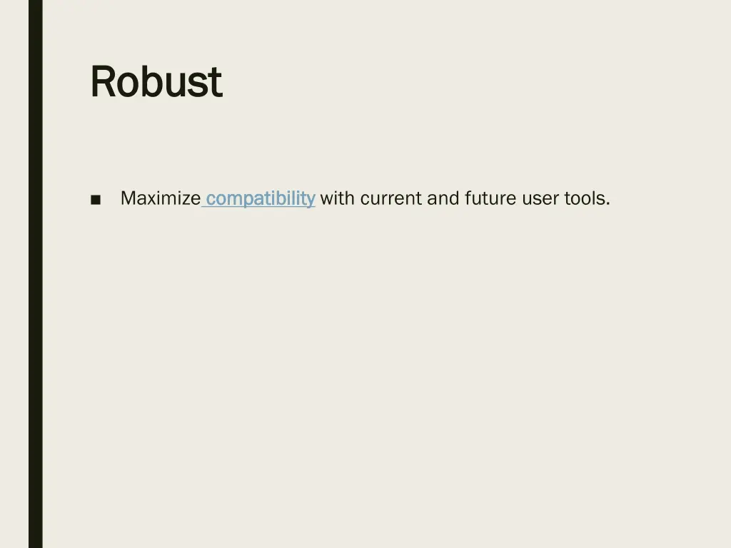 robust robust