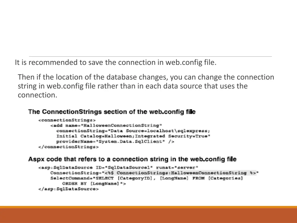it is recommended to save the connection