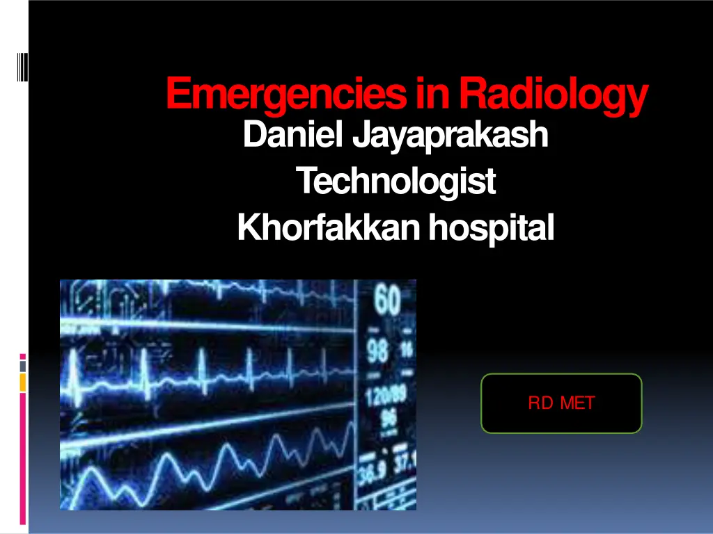 emergencies in radiology daniel jayaprakash