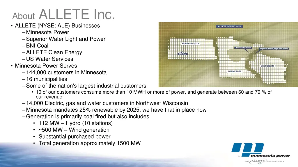 about allete inc allete nyse ale businesses