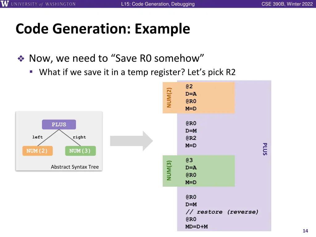 l15 code generation debugging 13