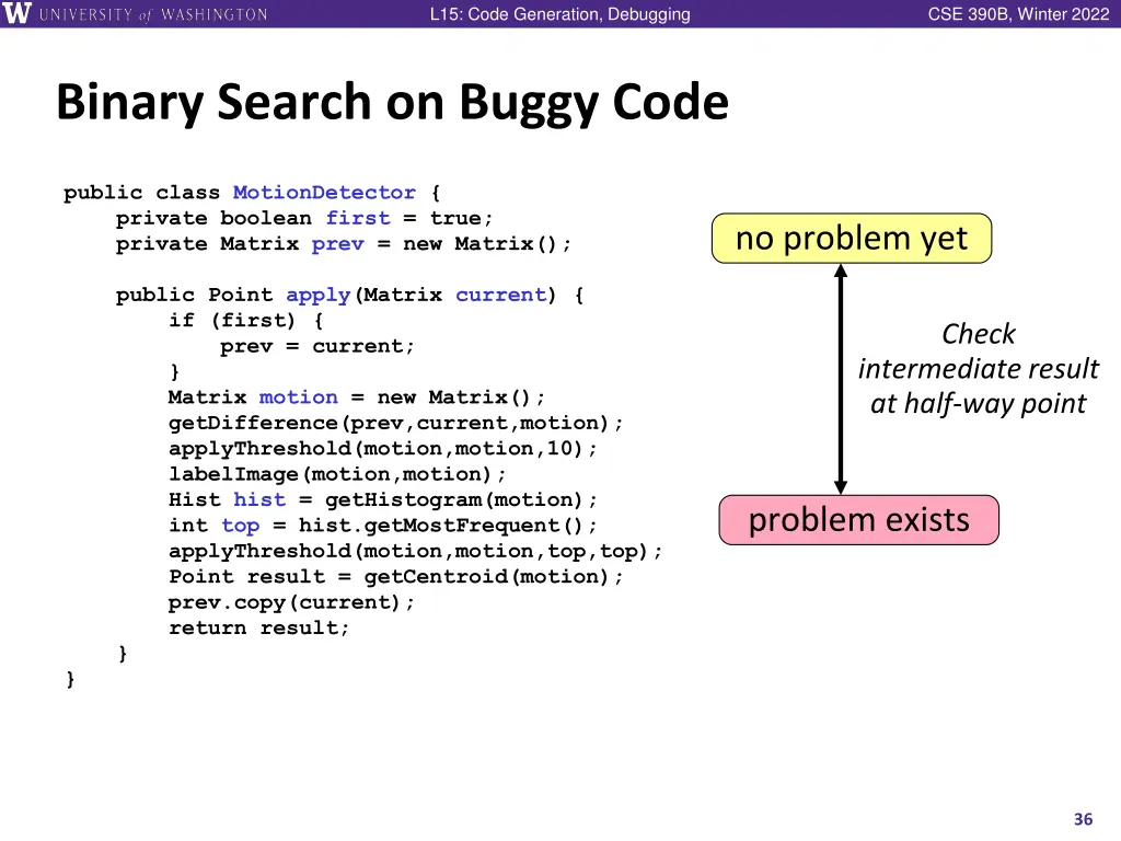 l15 code generation debugging 35