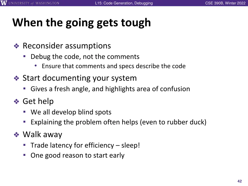 l15 code generation debugging 41