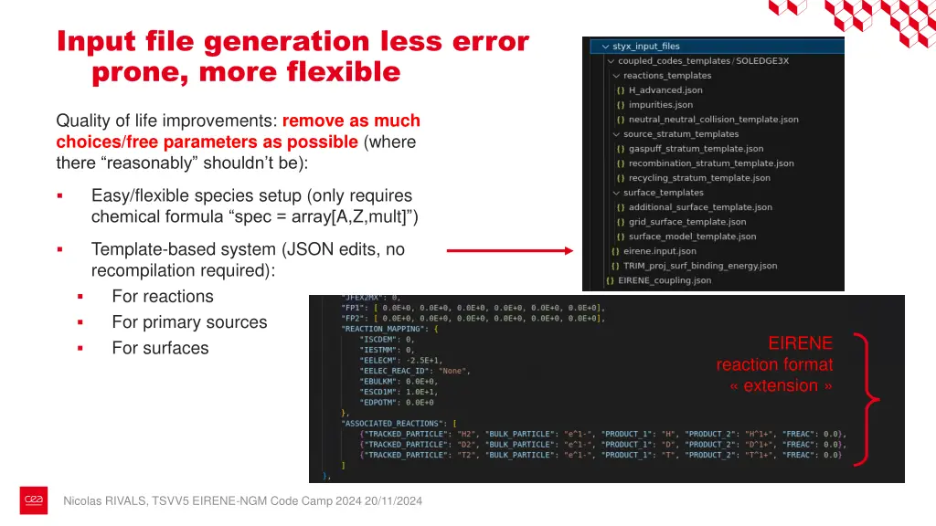 input file generation less error prone more