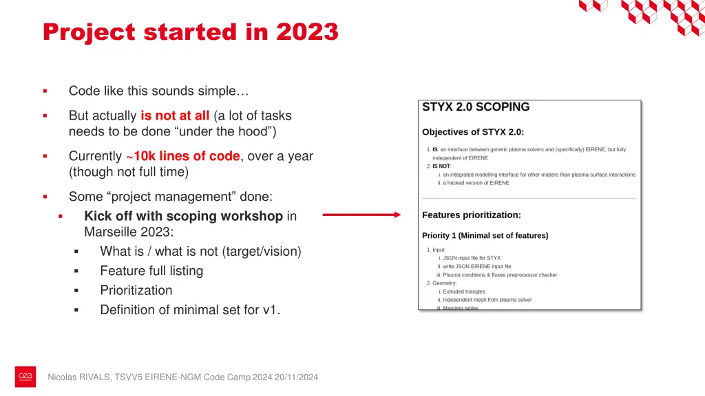 project started in 2023