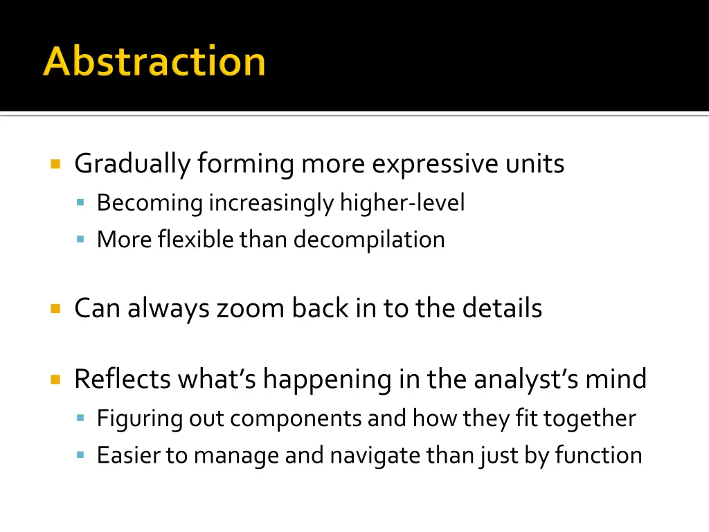 gradually forming more expressive units becoming