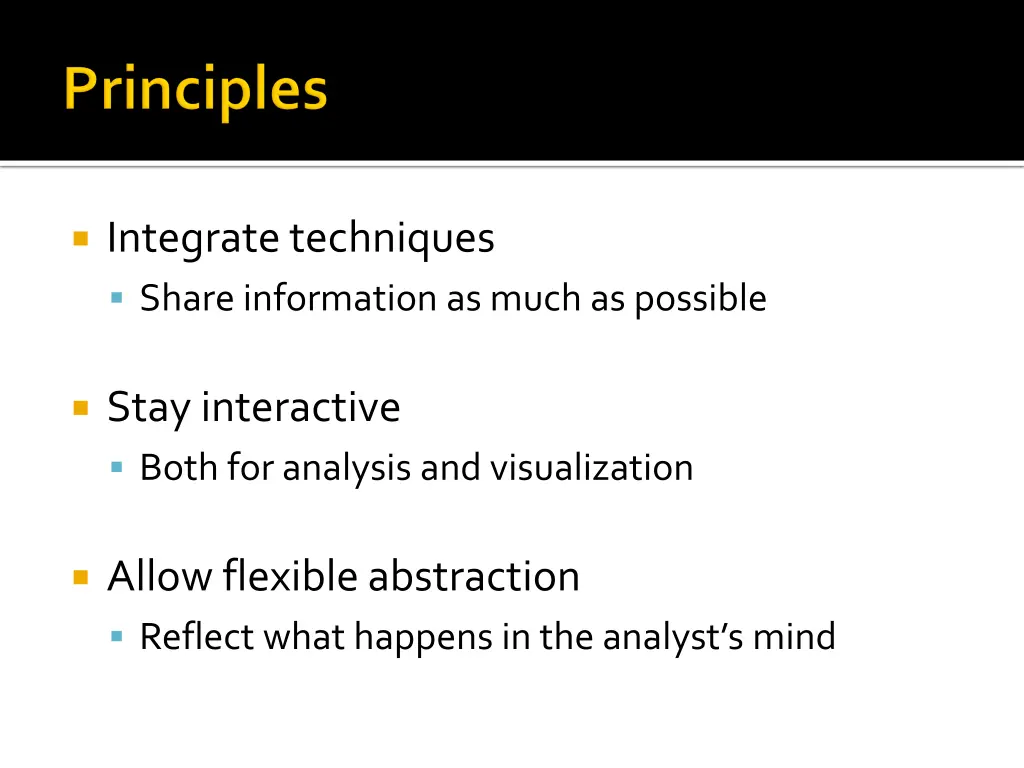 integrate techniques share information as much
