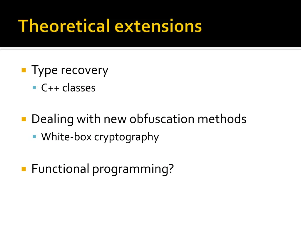 type recovery c classes
