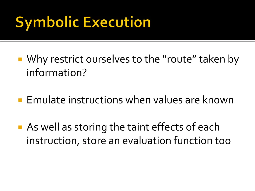 why restrict ourselves to the route taken