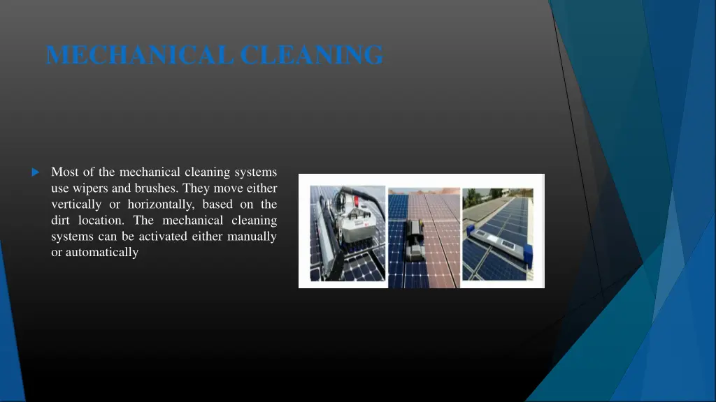 mechanical cleaning