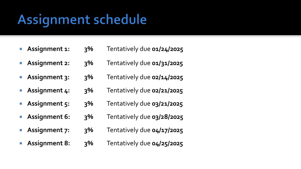 assignment 1