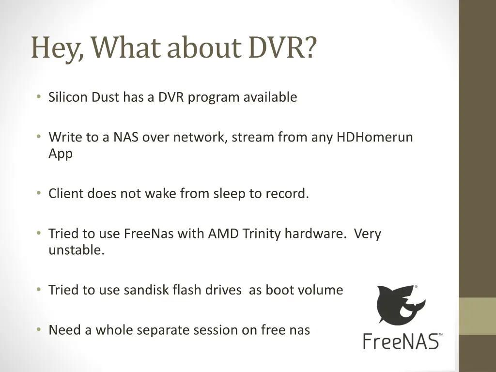 hey what about dvr